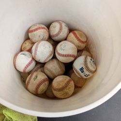 Baseballs Red Stitched 