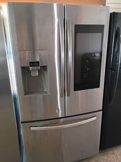 Stainless steel refrigerators with TV delivery available