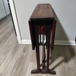 Antique 1800's? End table drop leaf furniture inlaid