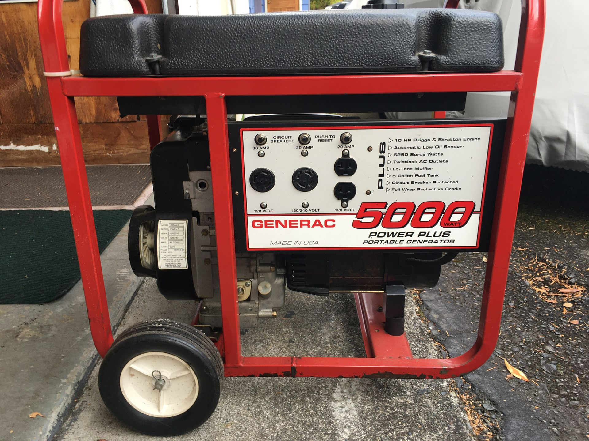 Generator Generac 5000