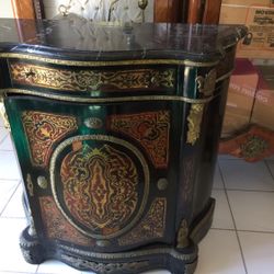 Antique Cabinet Made By Wood And Marble