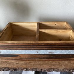 3 Section Wood Caddy