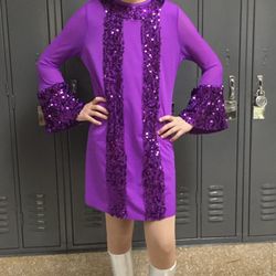Girls 60s Style Custom Go-Go Girl Skirt Halloween Costume 