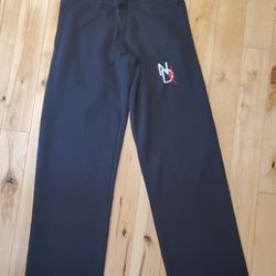 NEW Womens NSOD (Northland School of Dance) Black Embroidered Sweatpants with Pockets (S)