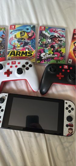 Nintendo Switch Bundle with Controllers and Games