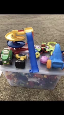 Box full of toys