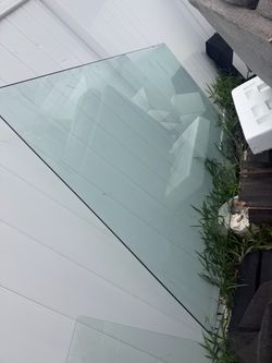 Large glass table top