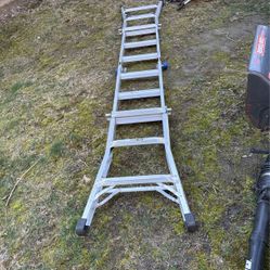 14 ft. Reach Aluminum Telescoping Multi-Position Ladder with 300 lbs.