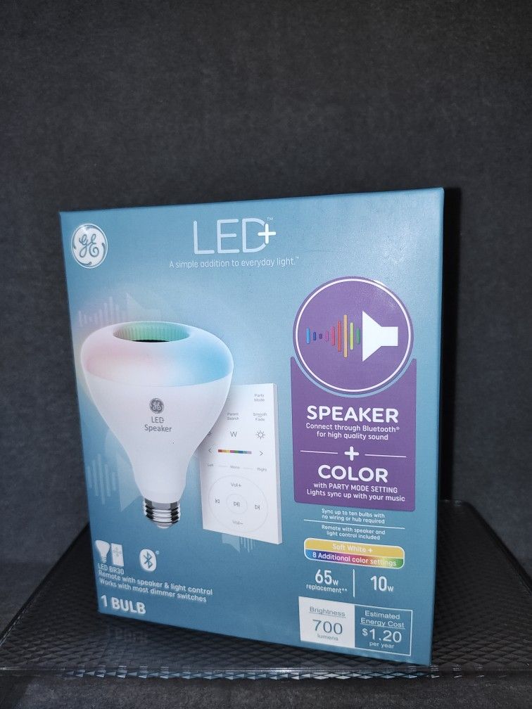 Brand NEW!!! 💡   GE - Remote w/ Speaker & Light Control LED+ - 65W(((PENDING PICK UP TODAY)))