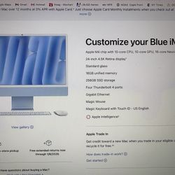 Brand New Blue iMac For  $900