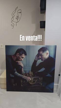 Cuadro de Messi y Ronaldo