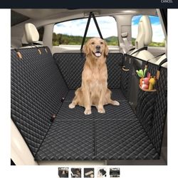Lekereise Back Seat Extender for Dogs - Dog Car Seat Cover for Back Seat, Hard Bottom Dog Hammock for Car, Camping Air Mattress, Hammock Travel Bed fo
