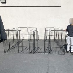 New In Box $270 Large 10x10ft Heavy Duty 48” Tall, 16-Panels Dog Playpen Pet Exercise Fence Crate Kennel