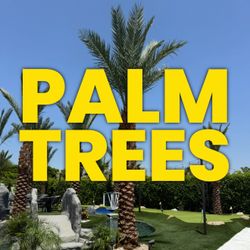 Palm Tree Garden Plants Outdoor Patio Turf Artifical Grass Pool