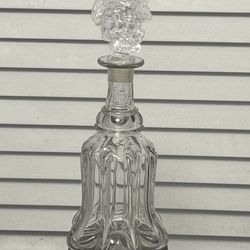 Beautiful Antique Hand Blowing Crystal Decanter