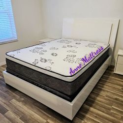 NEW QUEEN PILLOW TOP MATTRESS AND BOX SPRING
