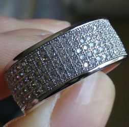 White Sapphire Wedding Ring