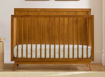 West Elm Mid Century Modern Crib with Toddler Bed Conversion
