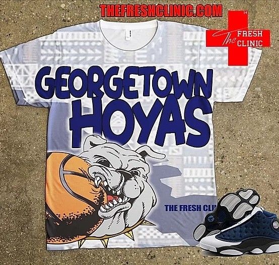 Georgetown Jordan 13 Flint tee