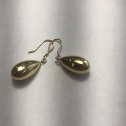 14 Kt Genuine Gold Hanging Earrings 