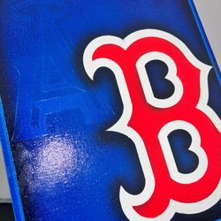 custom Boston B and angels canvas