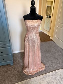 Rose gold gown