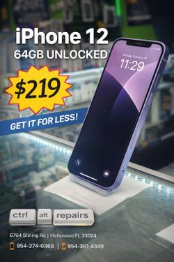📱 iPhone 12 – 64GB – Unlocked 💰 ONLY $219
