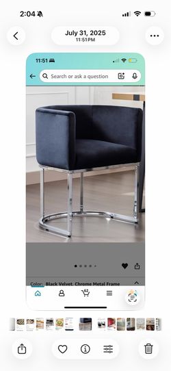 Black velvet dining barrel chairs
