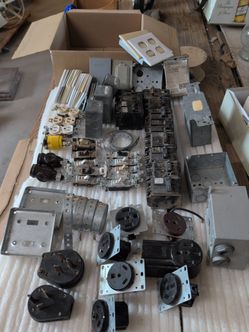 Large Lot of Electrical Parts. Mostly New and Some Used