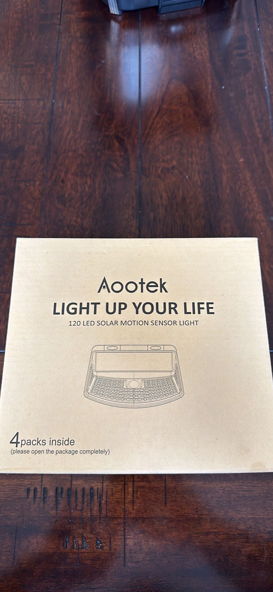 Aootek 120 LED solar motion sensor lights