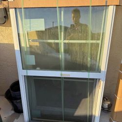 36x62, 35 7/8 x 61 3/4 Single hung, MI window, vinyl, impact hurricane, white, dual pane with grids, single hung SH, new 