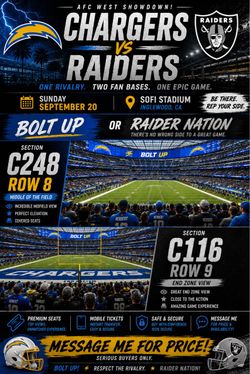 Chargers vs Raiders