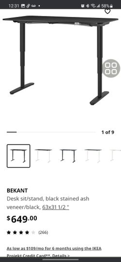 IKEA adujstable office table