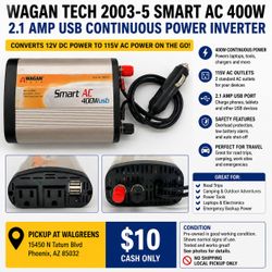 Wagan Tech Smart AC 400W Car Power Inverter with USB