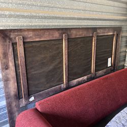 3-piece living room set (wine) Queen bed frame