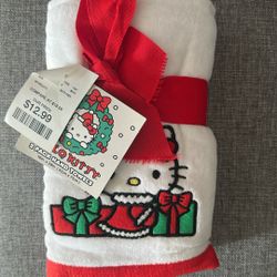New !! Hello Kitty Christmas 2 Pack Hand Towels