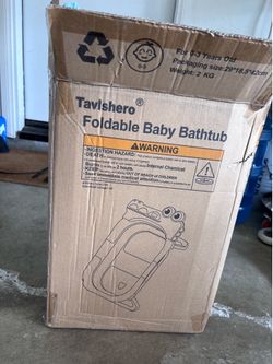 Foldable baby bathtub