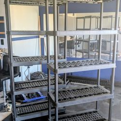 Five Tier Storage Shelves x2