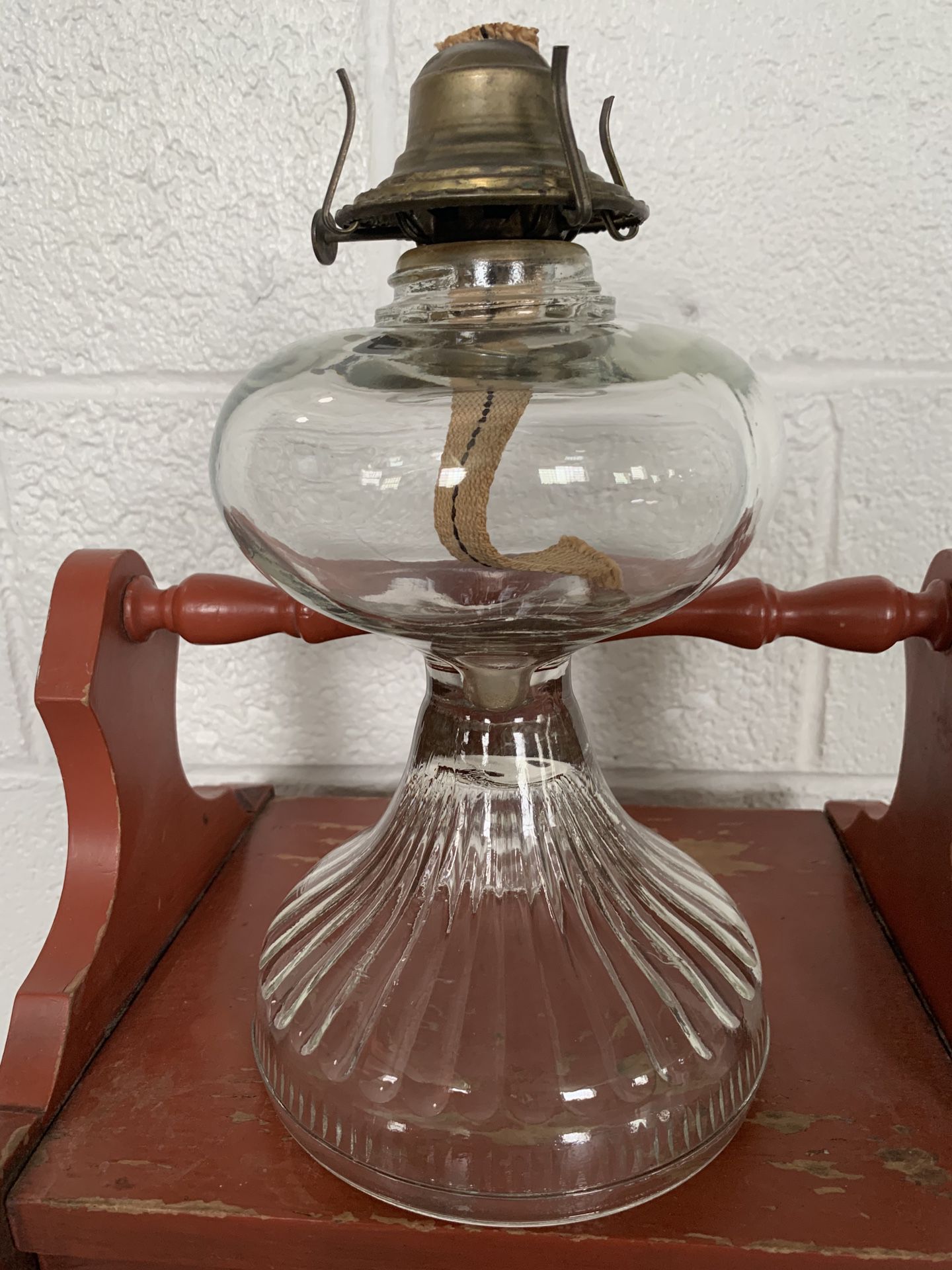 Glass 11” Oil Lamp