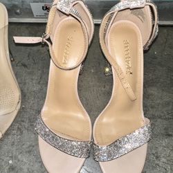 MOVE OUT SALE - Bling Jeweled Heels Size 7