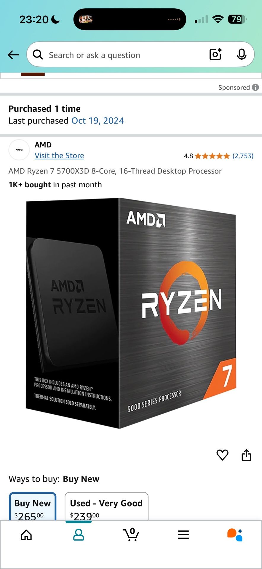 Ryzen 7 5700x3d