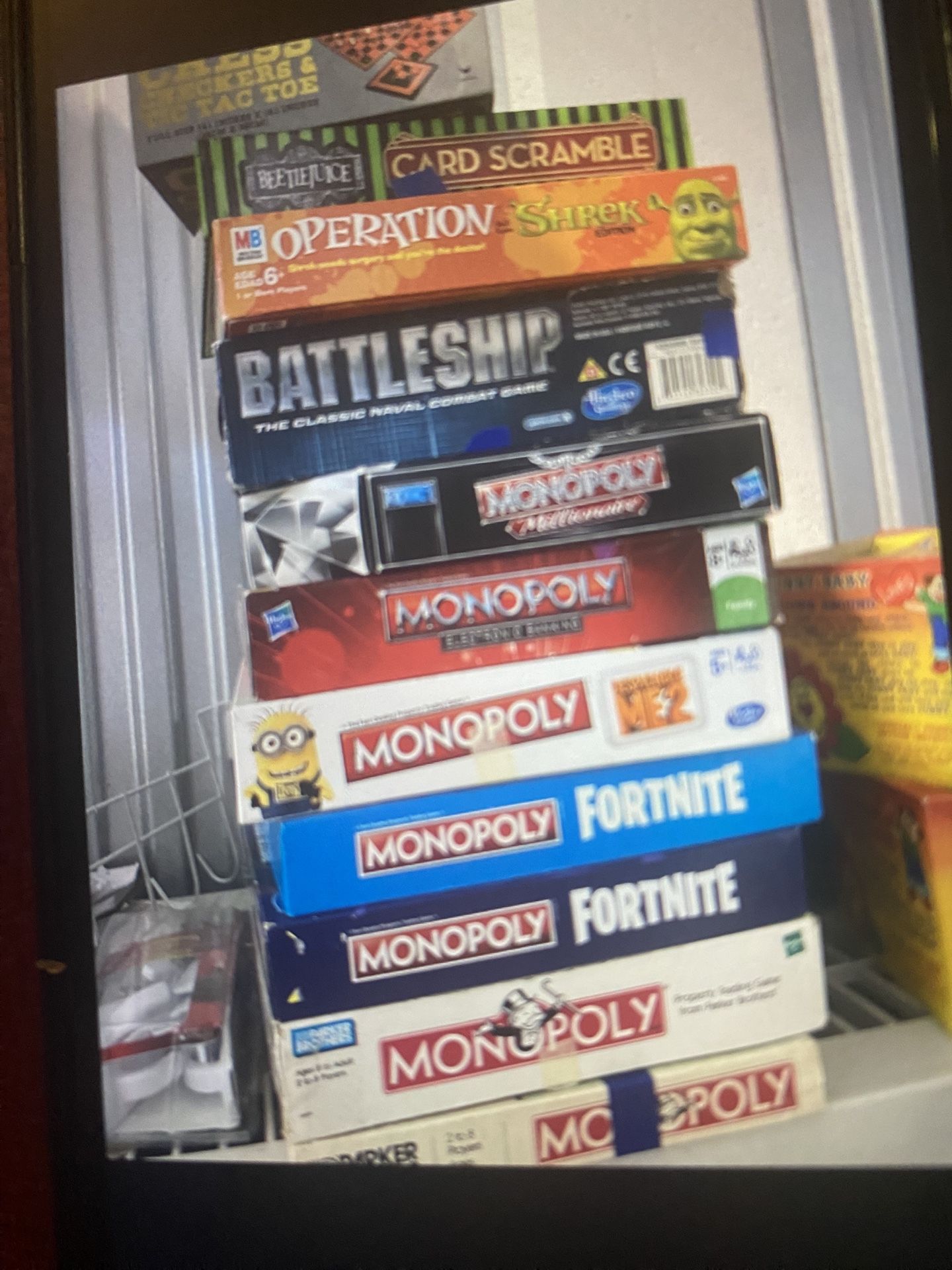 Board Games Different Prices