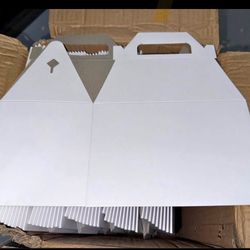 White Gable Boxes