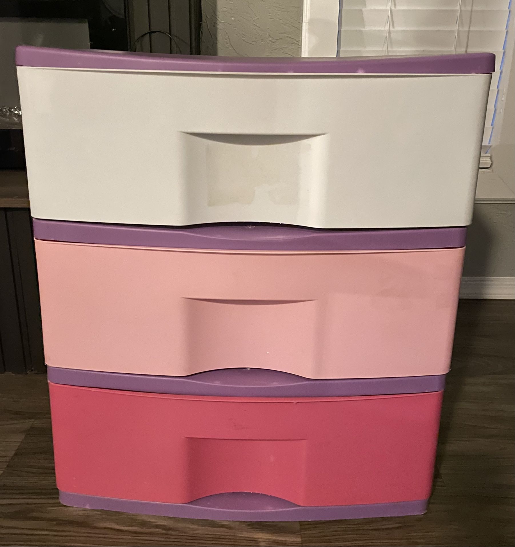 3-Drawer Storage Plastic Cabinet