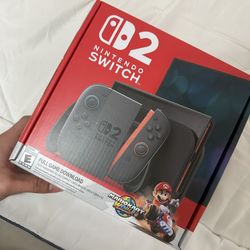 Nintendo Switch 2 with the bundle game Mario Kart World included
