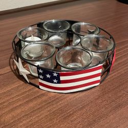 Decorative4th Of July Tea light Holder