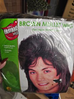 Brown Mullet Wig