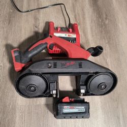 Milwaukee M18 Band Saw, XC High Output 8.0ah Battery, And Charger.