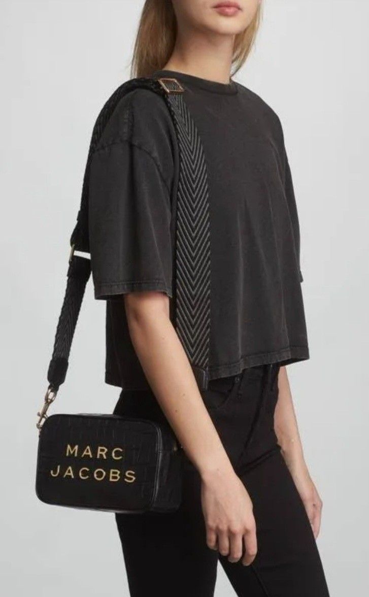 Marc Jacobs Croc Print Flash Crossbody Bag