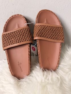 Universal Thread Woven Slide Sandals Size 5